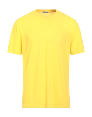 ZANONE Basic T-Shirt BY SLOWEAR Yellow 100% Cotton