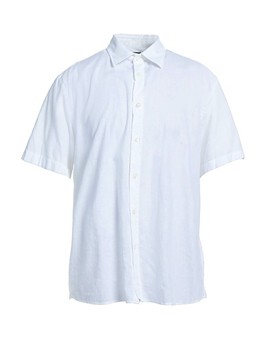 NORTH SAILS Solid colour shirt White 70% Cotton, 30% Linen