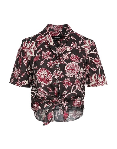 ISABEL MARANT Floral shirts & blouses Dark brown 100% Cotton