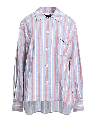 ISABEL MARANT Striped shirt Light grey 53% Cotton, 47% Viscose