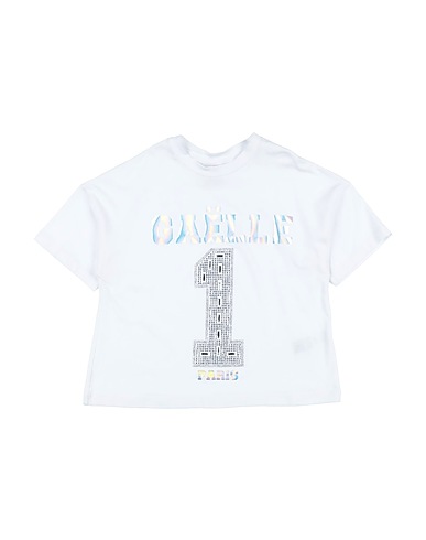 GAëLLE Paris T-shirt White 95% Cotton, 5% Elastane