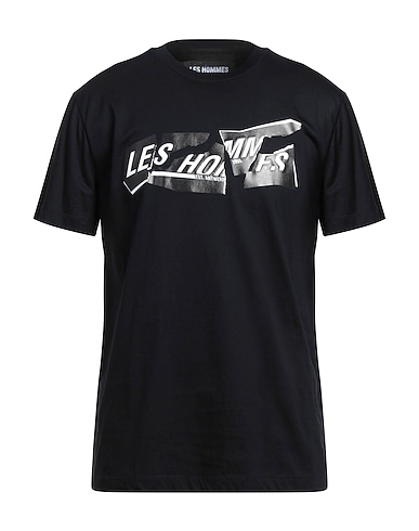 LES HOMMES T-shirt Black 100% Cotton