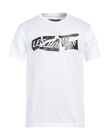 LES HOMMES T-shirt White 100% Cotton