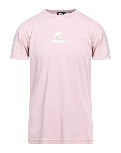 DIESEL ベーシックTシャツ ライトピンク コットン 100%