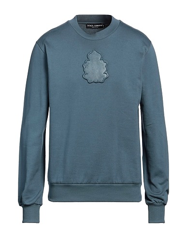 DOLCE&GABBANA Sweatshirt Slate blue 100% Cotton