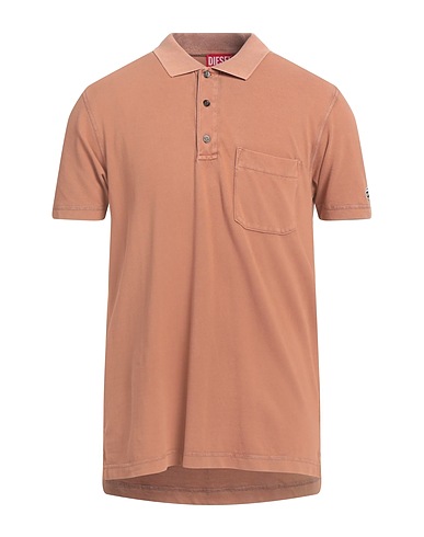 DIESEL Polo shirt Camel 100% Cotton