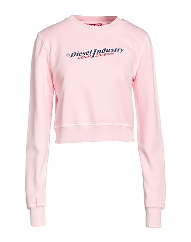 DIESEL Felpa Rosa 100% Cotone, Elastan