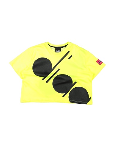 DIADORA T-shirt Verde lime 50% Cotone, 50% Poliestere