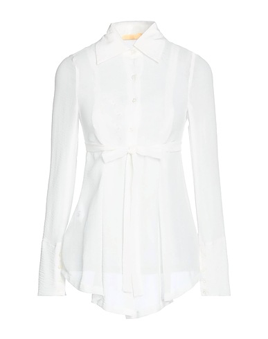SAGITTAIRE A Camisas y blusas lisas Blanco 60% Poliéster, 30% Nailon, 10% Rayón