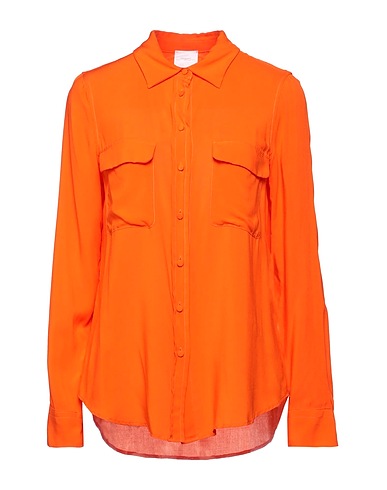 MERCI ITALIA Solid colour shirts & blouses Orange 100% Viscose