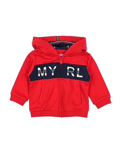 MAYORAL Hooded sweatshirt Red 57% Cotton, 42% Polyester, 1% Elastane