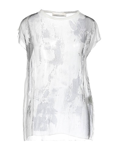 LAMBERTO LOSANI Silk top White 100% Silk