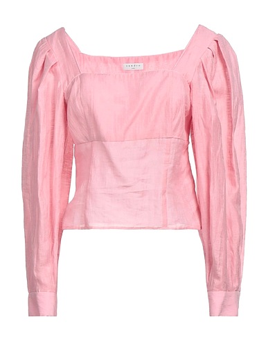 SANDRO Top Rosa 86% Leinen, 14% Polyester, Perlmutt