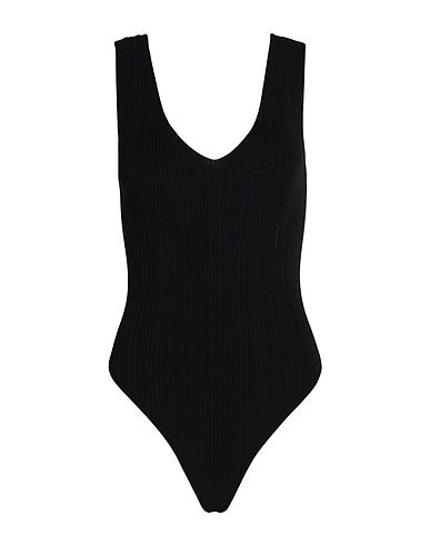 TWINSET Bodysuit Black 70% Viscose, 30% Polyester
