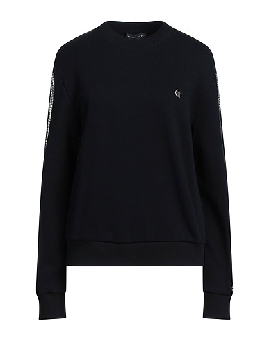 PHILIPP PLEIN Sweatshirt Black 100% Cotton, Polyester, Stone