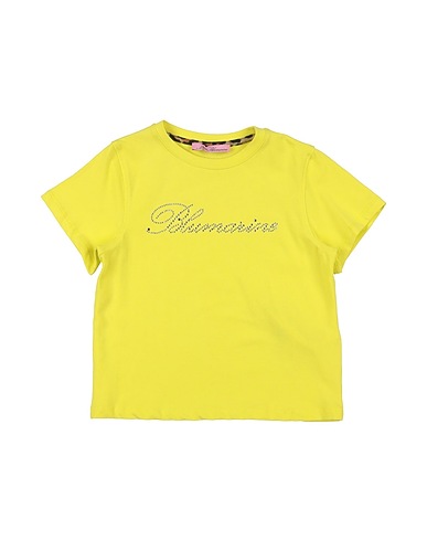 MISS BLUMARINE T-shirt Lime green 95% Cotton, 5% Elastane