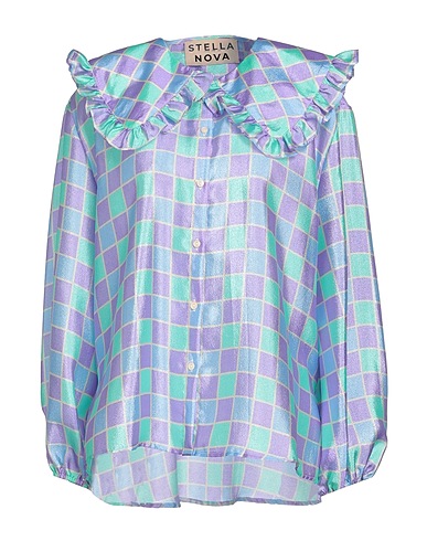 STELLA NOVA Camisa de cuadros Malva 100% Poliéster