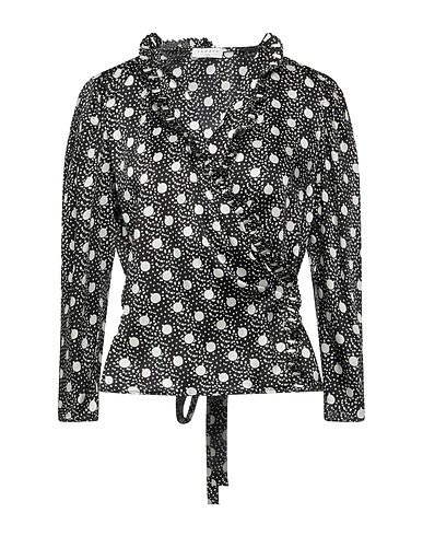 SANDRO Patterned shirts & blouses Black 100% Polyester