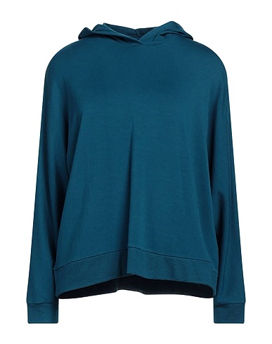 MAJESTIC FILATURES Hooded sweatshirt Deep teal 96% Viscose, 4% Elastane