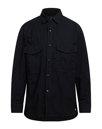 EDWIN Solid colour shirt Black 100% Cotton
