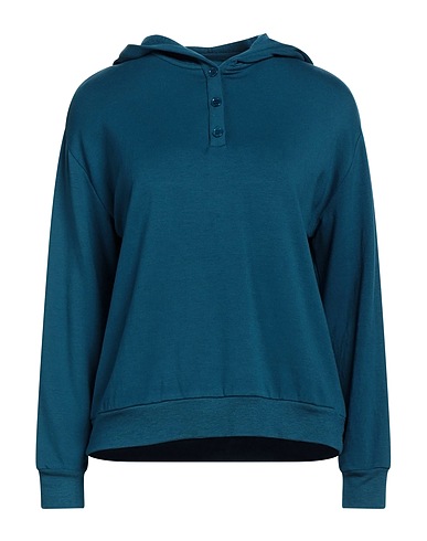 MAJESTIC FILATURES Hooded track jacket  Deep teal 96% Viscose, 4% Elastane