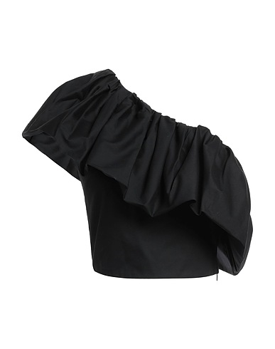 VICOLO Top asymétrique Noir 100% Coton