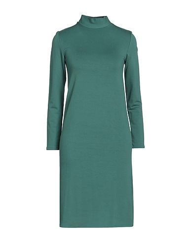 MAJESTIC FILATURES Short dress Emerald green 96% Viscose, 4% Elastane