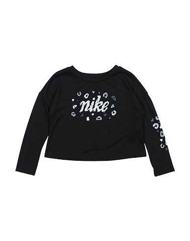 NIKE T-shirt Black 65% Polyester, 35% Viscose
