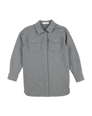CALVIN KLEIN JEANS Camicie e bluse tinta unita Grigio 77% Poliestere, 19% Viscosa, 4% Elastan
