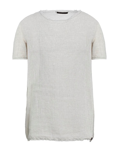 TAKESHY KUROSAWA T-shirt Beige 50% Lino, 25% Poliestere, 25% Cotone