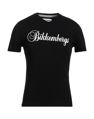 BIKKEMBERGS T-shirt Nero 95% Cotone, 5% Elastan