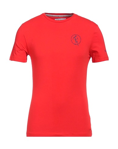 BIKKEMBERGS T-shirt Coral 95% Cotton, 5% Elastane