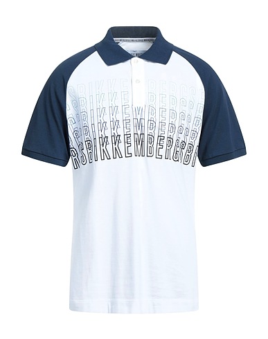 BIKKEMBERGS Polo shirt White 100% Cotton