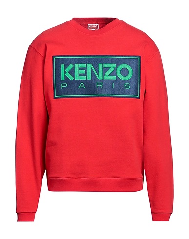 KENZO Sweatshirt Red 99% Cotton, 1% Elastane