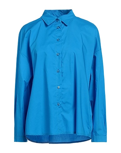 BERNA Solid colour shirts & blouses Azure 100% Paper