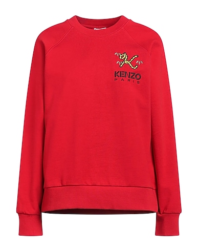KENZO Sweatshirt Red 95% Cotton, 5% Elastane