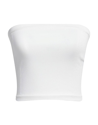 ANN DEMEULEMEESTER Top Off white 90% Viscose, 7% Polyamide, 3% Elastane
