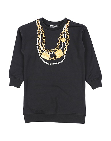 MOSCHINO KID Vestito Nero 95% Cotone, 5% Elastan