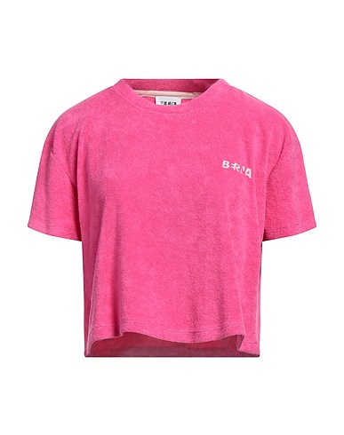 BERNA Crop top Fuchsia 80% Cotton, 20% Polyester