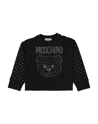MOSCHINO BABY Sweatshirt Black 95% Cotton, 5% Elastane