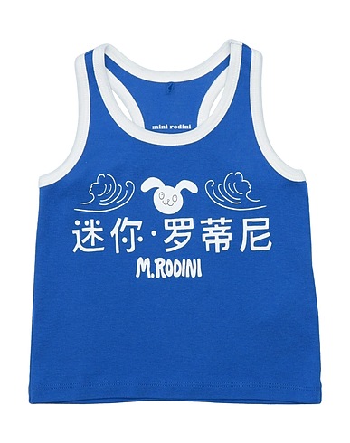 MINI RODINI Top Bright blue 100% Cotton