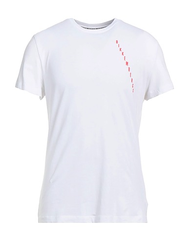 BIKKEMBERGS T-shirt White 95% Cotton, 5% Elastane