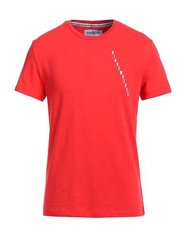 BIKKEMBERGS T-Shirt Rot 95% Baumwolle, 5% Elastan