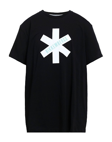 BIKKEMBERGS T-Shirt Schwarz 100% Baumwolle, Elastan