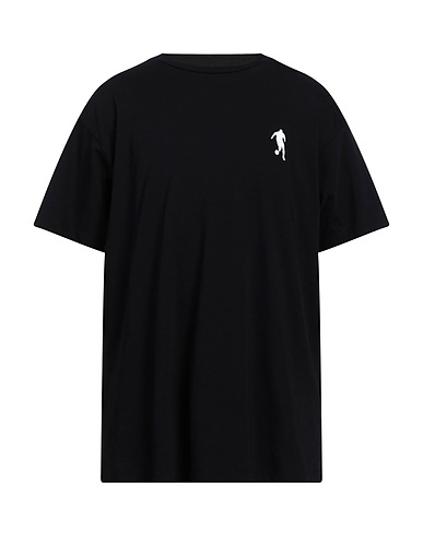 BIKKEMBERGS Basic T-Shirt Black 100% Cotton, Elastane