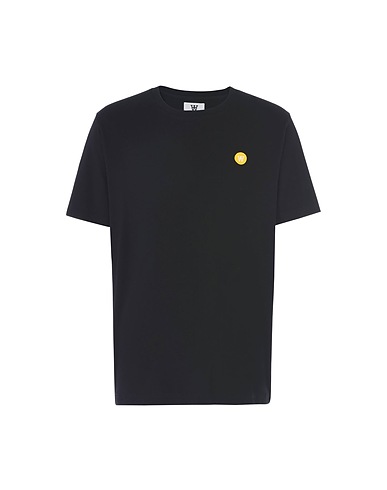DOUBLE A by WOOD WOOD T-shirt basique Noir 100% Coton