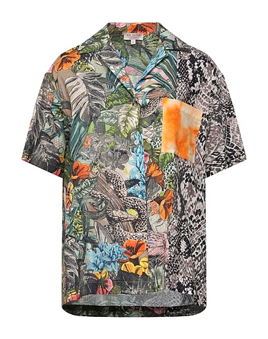 ANJUNA Camicie e bluse a fiori Verde 100% Cotone