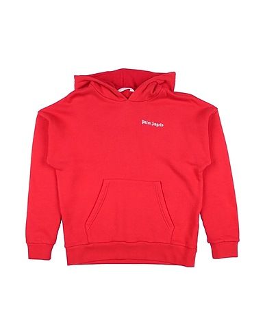 PALM ANGELS Sweat-shirt Rouge 100% Coton, Élasthanne