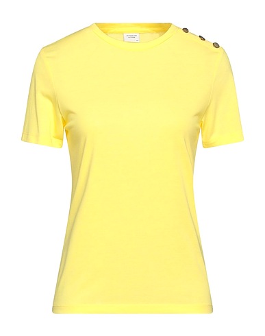 JACQUELINE de YONG T-shirt Yellow 50% Modal, 50% Polyester