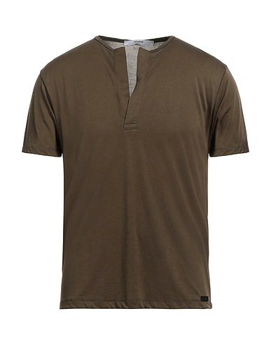 TAKESHY KUROSAWA T-shirt Military green 77% Modal, 23% Polyester